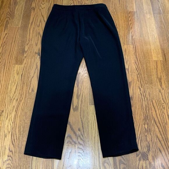 Nina McLemore Polished Cotton Side Zip Pants - Picture 3 of 5